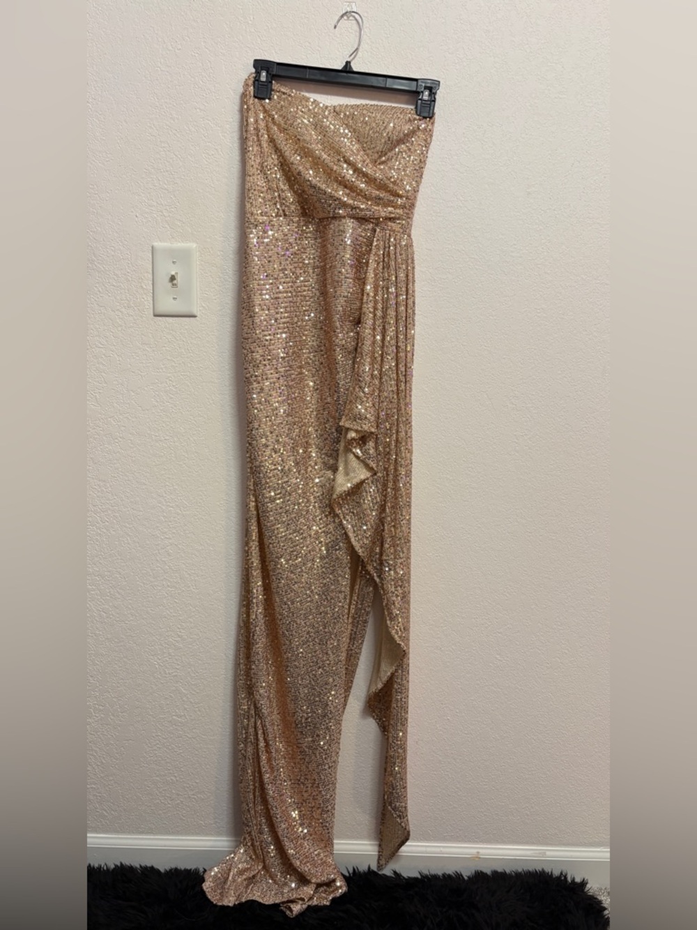 Windsor Champagne Sequin Evening Dress